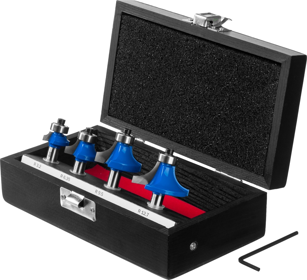 ЗУБР  4 шт, набор профильных фрез по дереву, Профессионал (28795-H4-2) 28795-H4-2