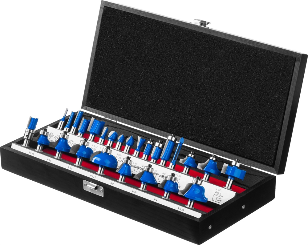 ЗУБР  26 шт, набор профильных фрез по дереву, Профессионал (28796-H26) 28796-H26