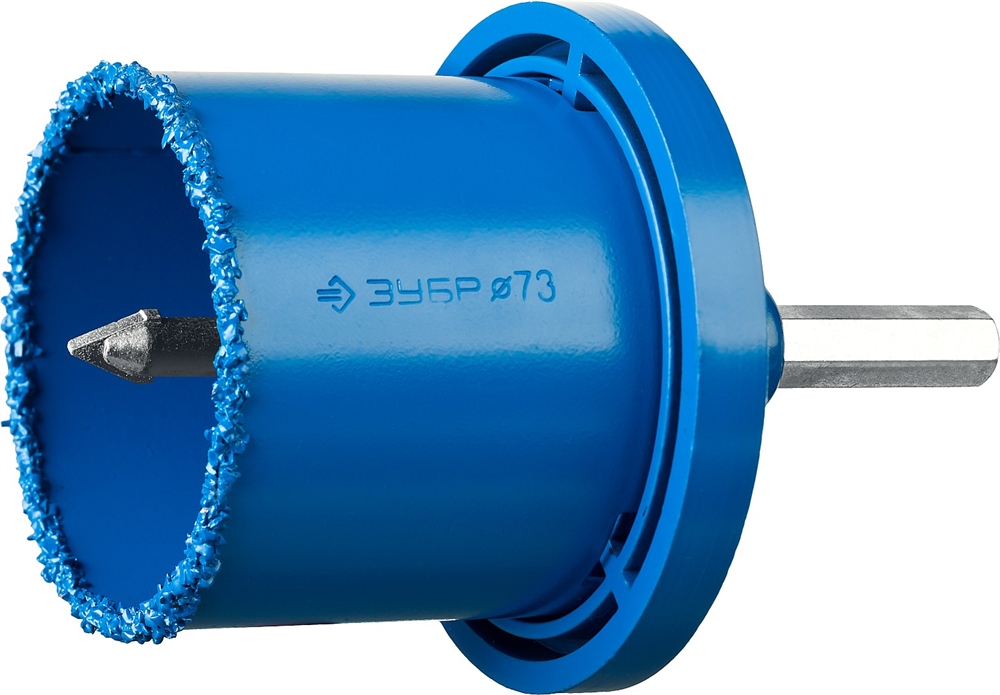 ЗУБР  6 шт, 33, 53, 67, 73 мм, карбид вольфрама, набор кольцевых коронок, Профессионал (33350-H6) 33350-H6_z01