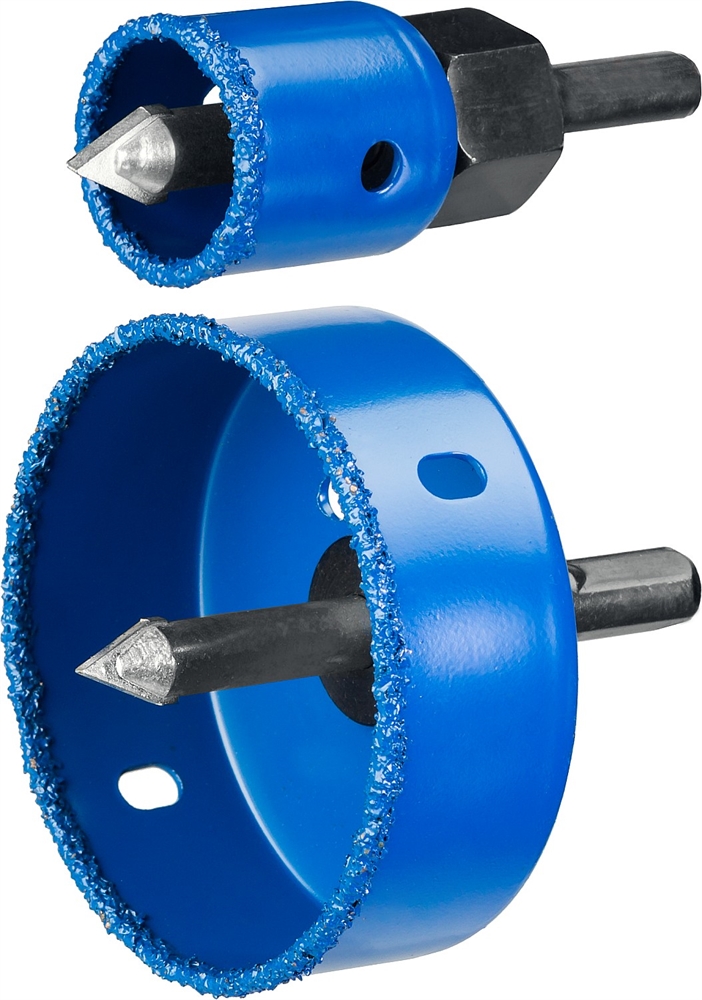 ЗУБР  6 шт, d 22, 28, 35, 44, 68, 73 мм, L 25 мм, карбид вольфрама, набор коронок-чашек с оснасткой, Профессионал (33360-H6) 33360-H6_z01