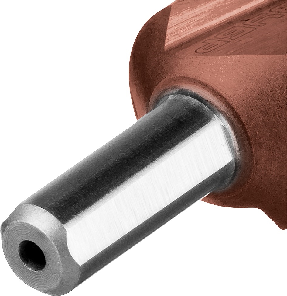 ЗУБР  Кобальт, 6-20 мм, 8 ступеней, сталь Р6М5, кобальтовое покрытие, ступенчатое сверло, Профессионал (29672-6-20-8) 29672-6-20-8_z01