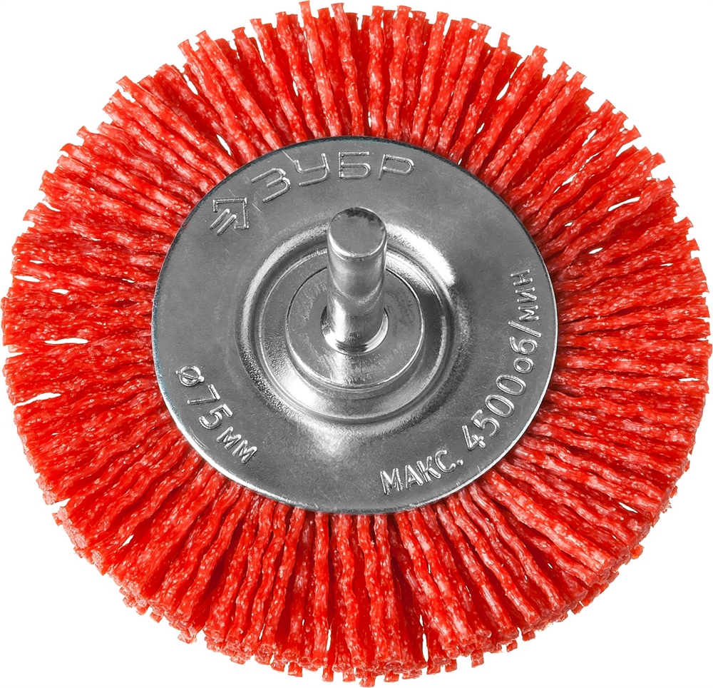 ЗУБР  75 мм, нейлоновая проволока, щетка дисковая для УШМ, Профессионал (35161-075) 35161-075_z02