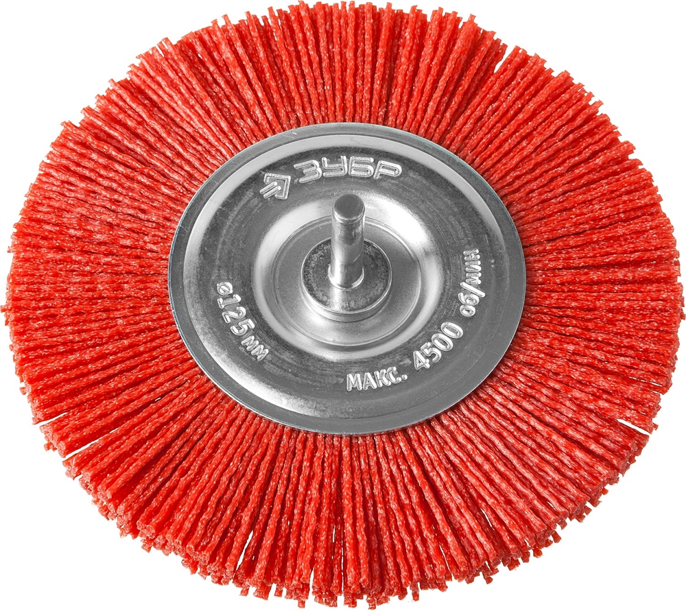 ЗУБР  125 мм, нейлоновая проволока, щетка дисковая для УШМ, Профессионал (35161-125) 35161-125_z02