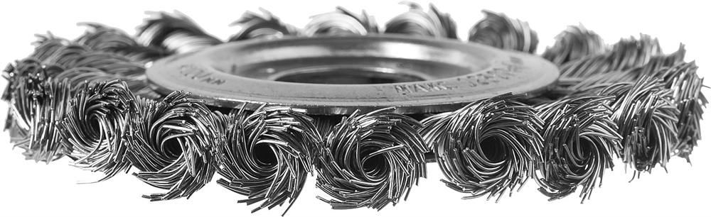 ЗУБР  100 мм, стальная проволоки 0.5 мм, щетка дисковая для УШМ, Профессионал (35190-100) 35190-100_z02