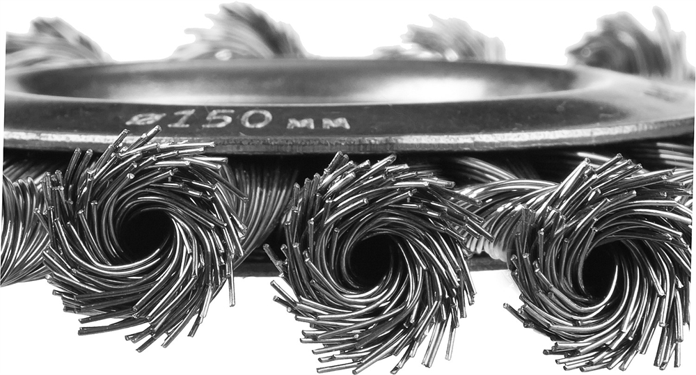 ЗУБР  150 мм, стальная проволоки 0.5 мм, щетка дисковая для УШМ, Профессионал (35190-150) 35190-150_z02