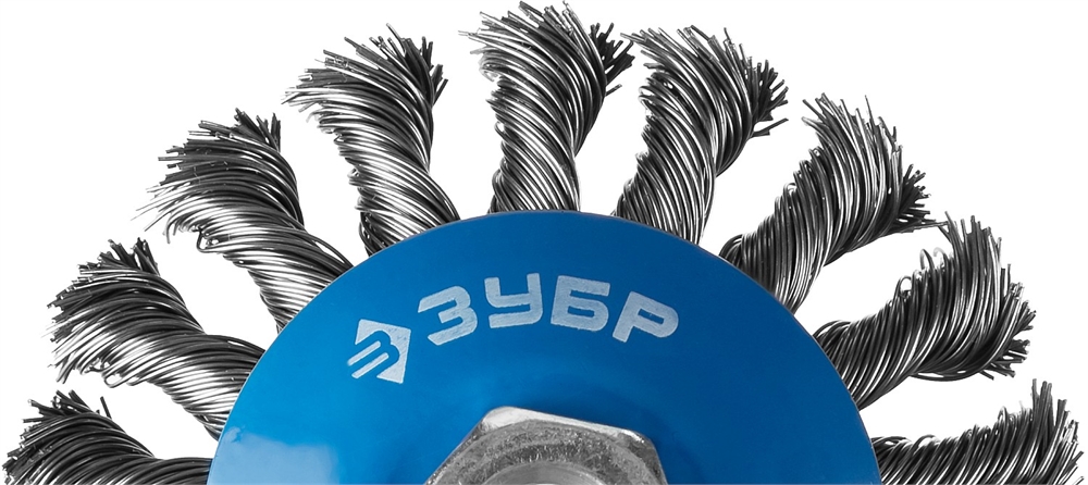 ЗУБР  125 мм, стальная проволоки 0.5 мм, щетка дисковая для УШМ, Профессионал (35192-125) 35192-125_z02