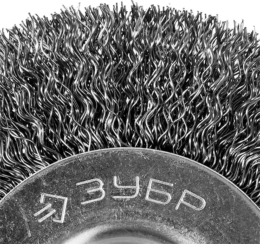 ЗУБР  75 мм, витая, стальная проволока 0.3 мм, щетка дисковая для УШМ, Профессионал (35198-075) 35198-075_z02