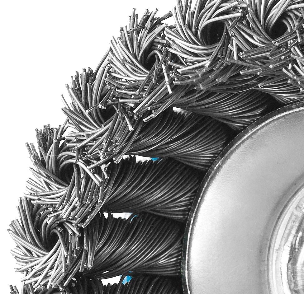 ЗУБР  80 мм, стальная проволока 0.5 мм, чашечная щетка-крацовка для УШМ, Профессионал (35275-080) 35275-080_z02