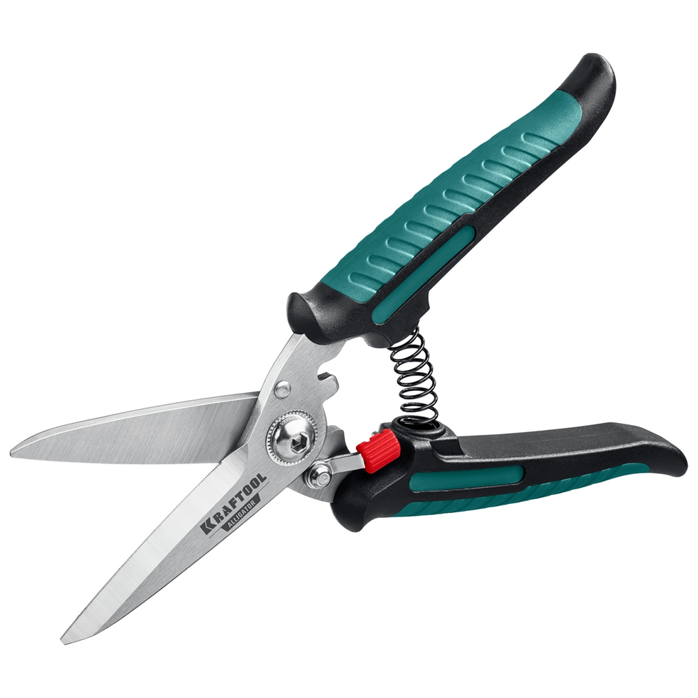 KRAFTOOL  Alligator, 200 мм, многофункциональные прямые технические ножницы (23201) 23201