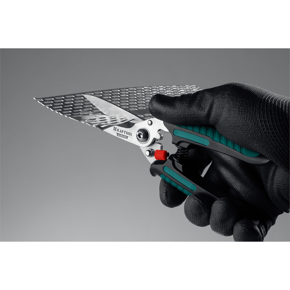 KRAFTOOL  Alligator, 200 мм, многофункциональные прямые технические ножницы (23201) 23201
