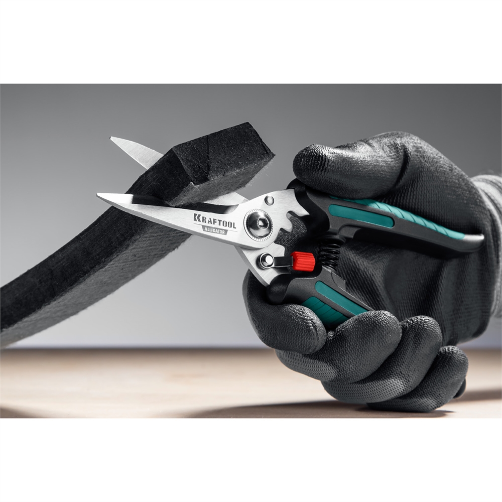 KRAFTOOL  Alligator, 200 мм, многофункциональные прямые технические ножницы (23201) 23201