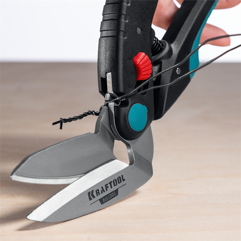 KRAFTOOL  BULLDOG, 250 мм, многофункциональные прямые технические ножницы (23203) 23203