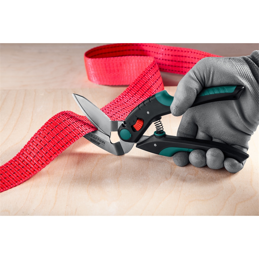 KRAFTOOL  BULLDOG, 250 мм, многофункциональные прямые технические ножницы (23203) 23203