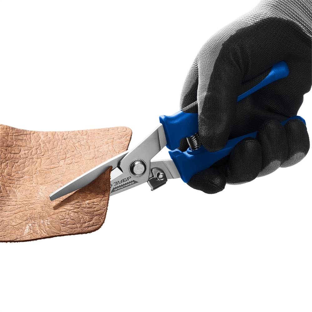 ЗУБР  МУЛЬТИРЕЗ, 200 мм, универсальные технические ножницы, Профессионал (23215) 23215