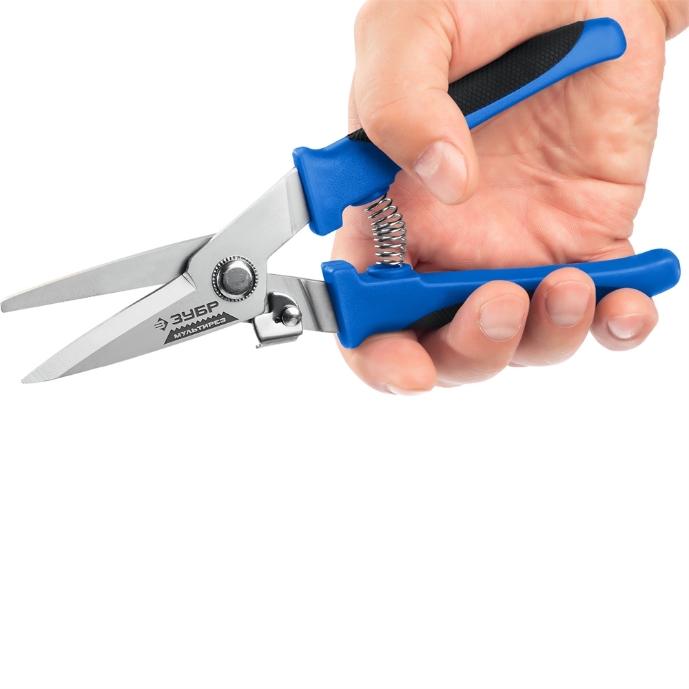 ЗУБР  МУЛЬТИРЕЗ, 200 мм, универсальные технические ножницы, Профессионал (23215) 23215