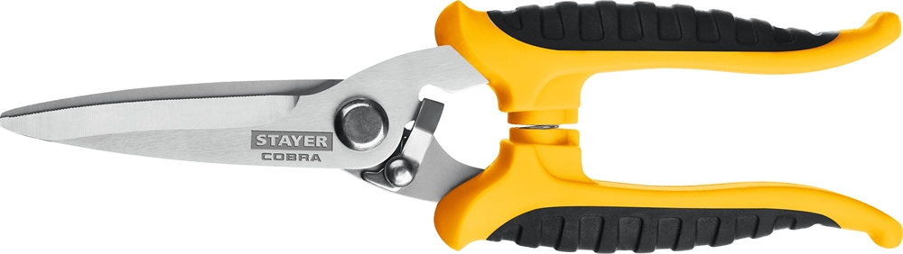 STAYER  COBRA, 200 мм, Универсальные технические ножницы, Professional (23227) 23227