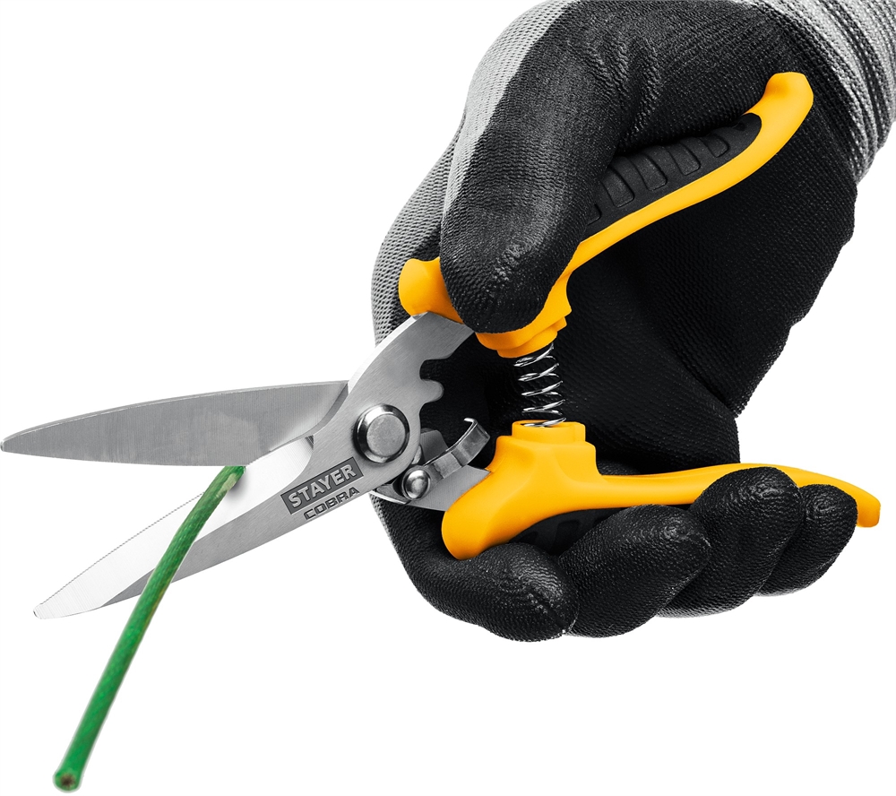STAYER  COBRA, 200 мм, Универсальные технические ножницы, Professional (23227) 23227