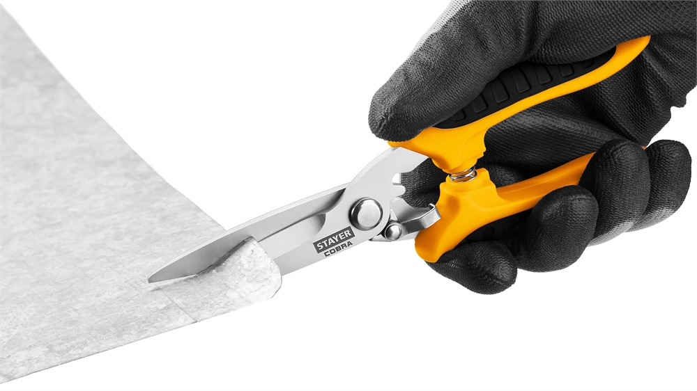 STAYER  COBRA, 200 мм, Универсальные технические ножницы, Professional (23227) 23227