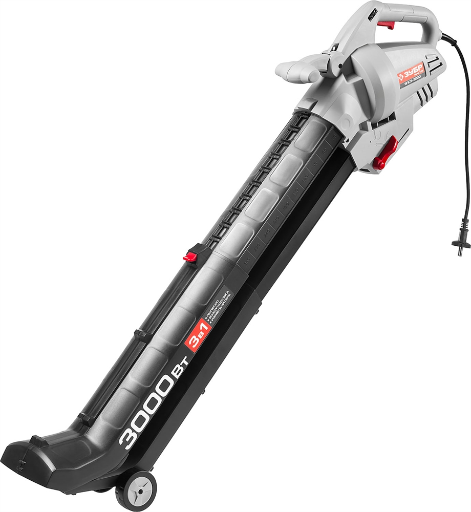 ЗУБР  3000 Вт, электрический садовый пылесос-воздуходувка (ЗПСЭ-3000) ЗПСЭ-3000