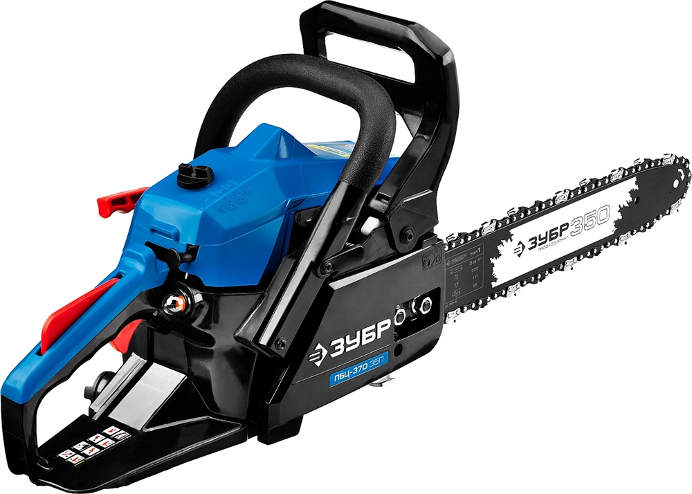 ЗУБР  37 см3, 35 см, бензопила, Профессионал (ПБЦ-370 35П) ПБЦ-370 35П
