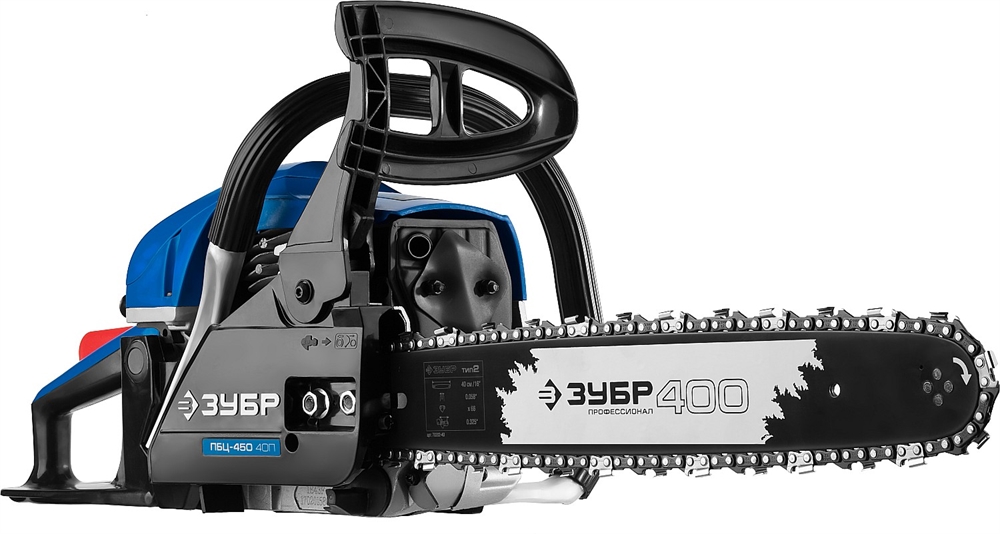 ЗУБР  45 см3, 40 см, бензопила, Профессионал (ПБЦ-450 40П) ПБЦ-450 40П