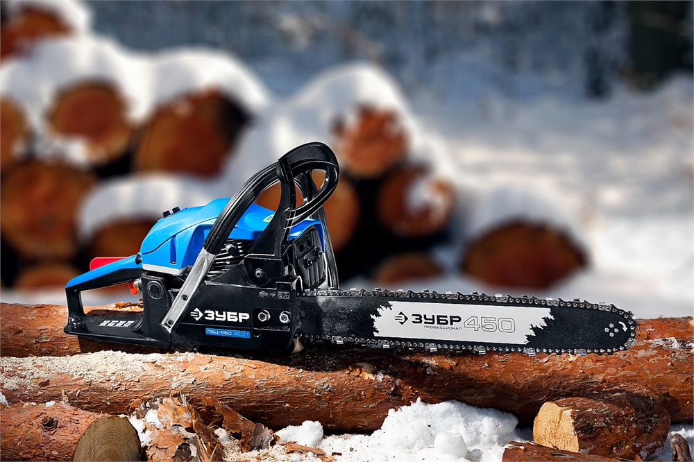 ЗУБР  45 см3, 40 см, бензопила, Профессионал (ПБЦ-450 40П) ПБЦ-450 40П