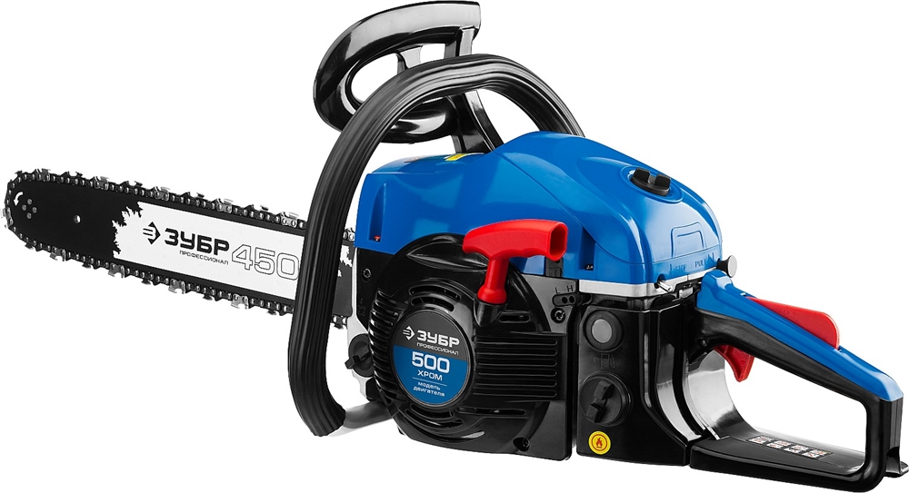 ЗУБР  49 см3, 45 см, бензопила, Профессионал (ПБЦ-490 45ДП) ПБЦ-490 45ДП