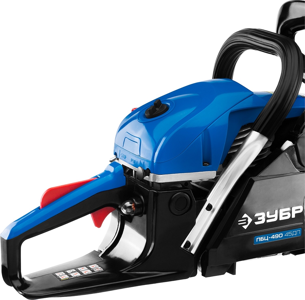 ЗУБР  49 см3, 45 см, бензопила, Профессионал (ПБЦ-490 45ДП) ПБЦ-490 45ДП