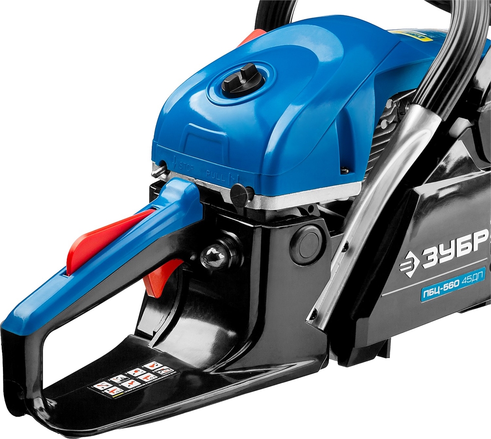 ЗУБР  56 см3, 45 см, бензопила, Профессионал (ПБЦ-560 45ДП) ПБЦ-560 45ДП