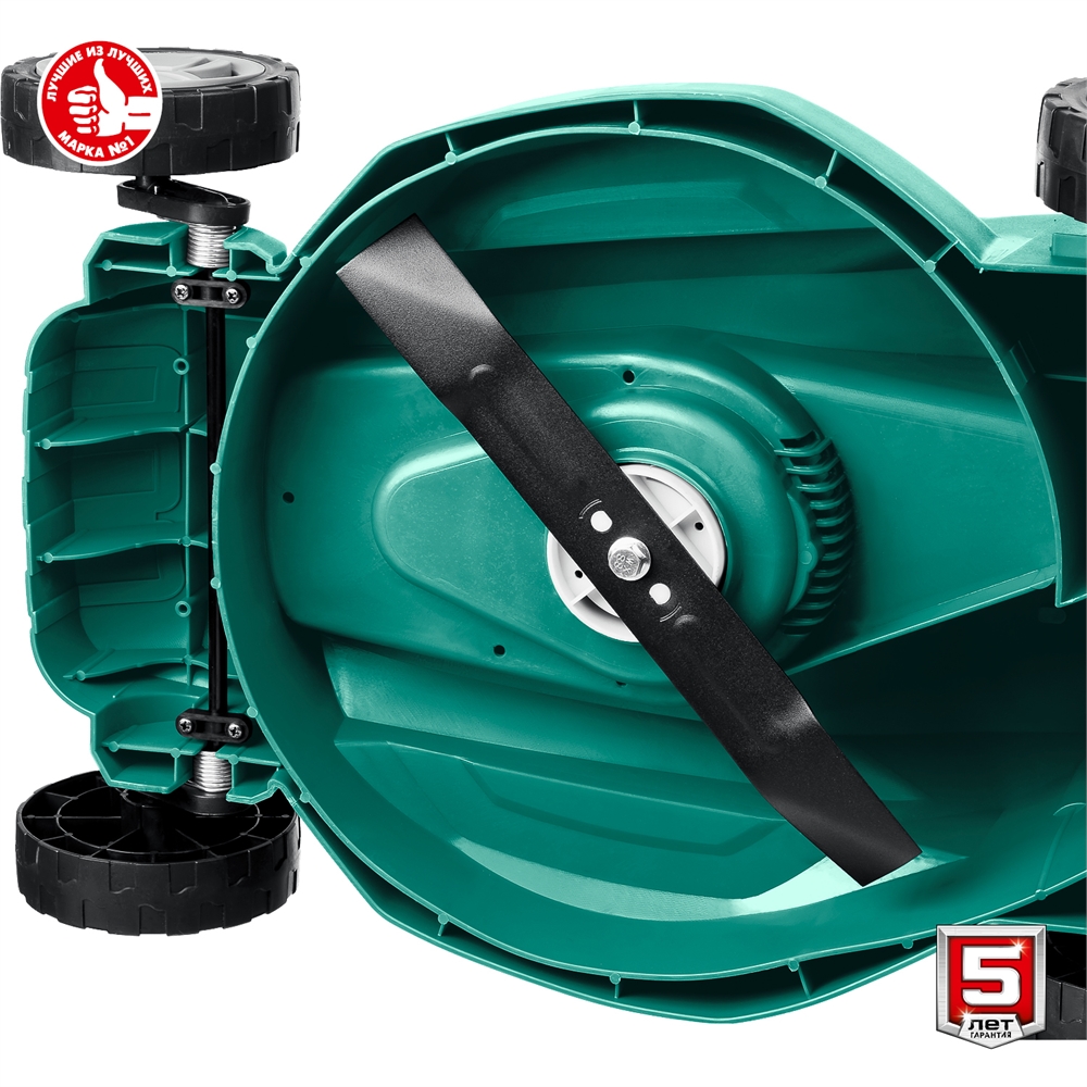 ЗУБР  1700 Вт, ш/с 38 см, сетевая газонокосилка (ГСЦ-38-1700) ГСЦ-38-1700