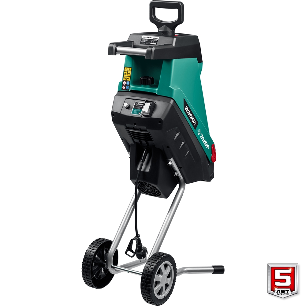 ЗУБР  2300 Вт, электрический садовый измельчитель (ЗИЭ-40-2300) ЗИЭ-40-2300