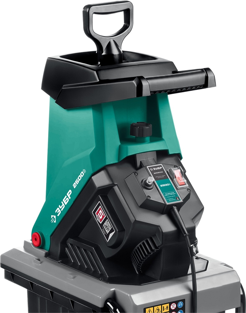 ЗУБР  2500 Вт, электрический садовый измельчитель (ЗИЭ-40-2500) ЗИЭ-40-2500