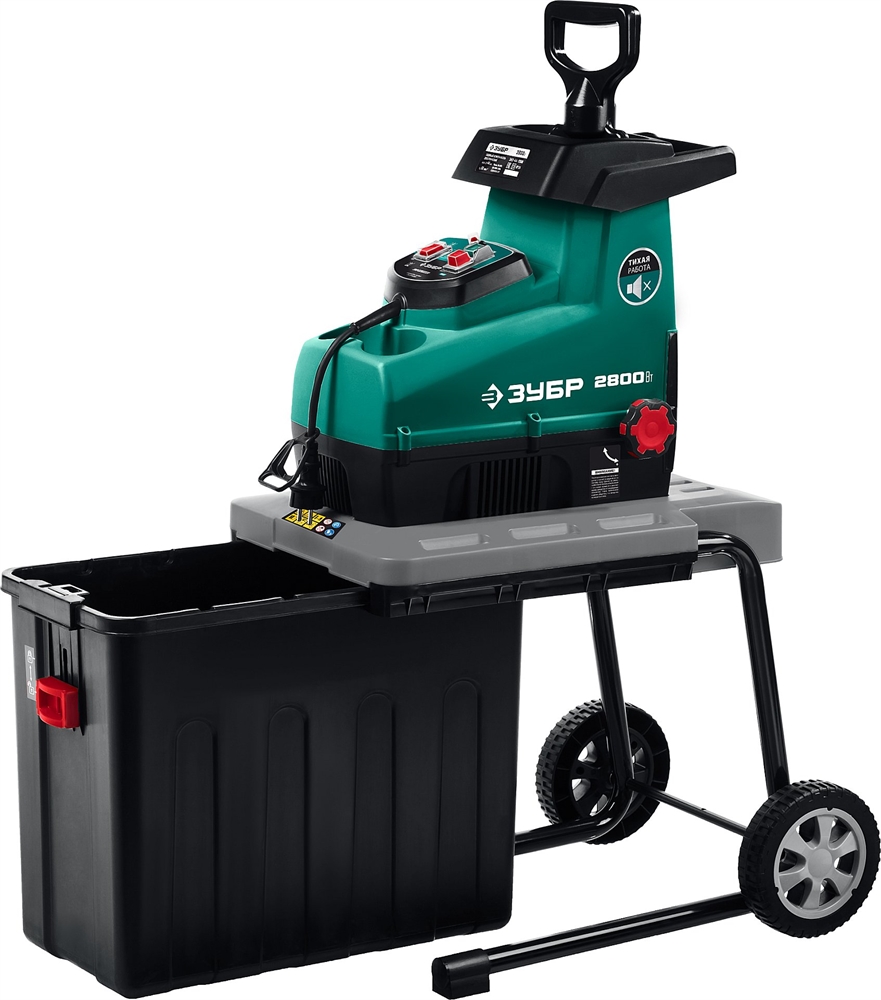ЗУБР  2800 Вт, электрический садовый измельчитель (ЗИЭ-44-2800) ЗИЭ-44-2800