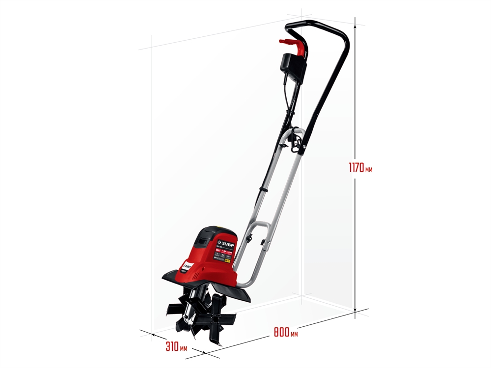 ЗУБР  900 Вт, электрический культиватор (ККД-900) ККД-900