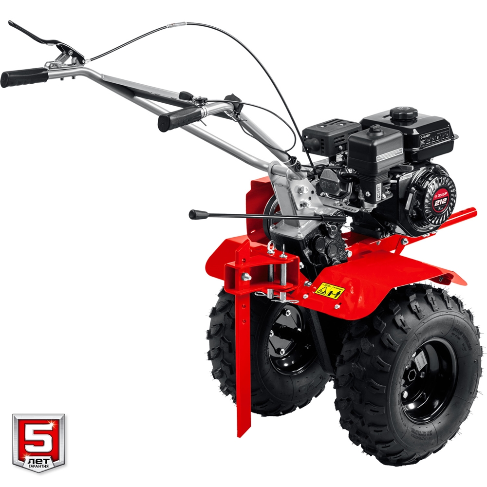 ЗУБР  увеличенные колеса, 7 л.с., мотоблок с понижающей передачей (МТБ-400 У) МТБ-400 У