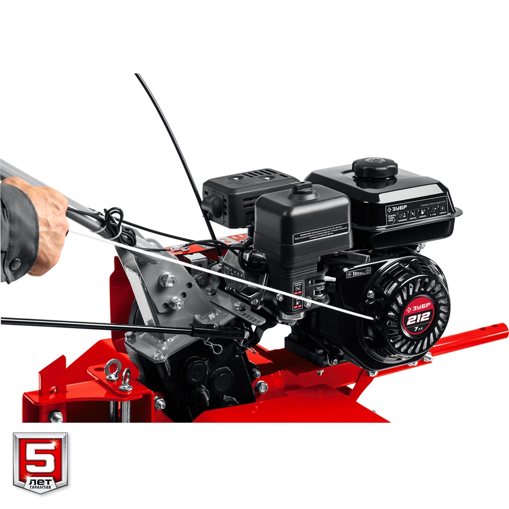ЗУБР  увеличенные колеса, 7 л.с., мотоблок с понижающей передачей (МТБ-400 У) МТБ-400 У