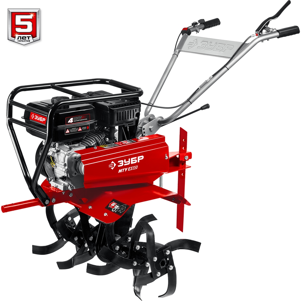 ЗУБР  7 л.с., усиленный мотоблок с понижающей передачей (МТУ-450) МТУ-450