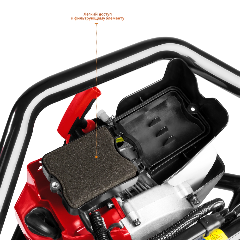 ЗУБР  d 60 - 250 мм, 52 см3, 2 оператора, мотобур (бензобур) (МБ2-250) МБ2-250