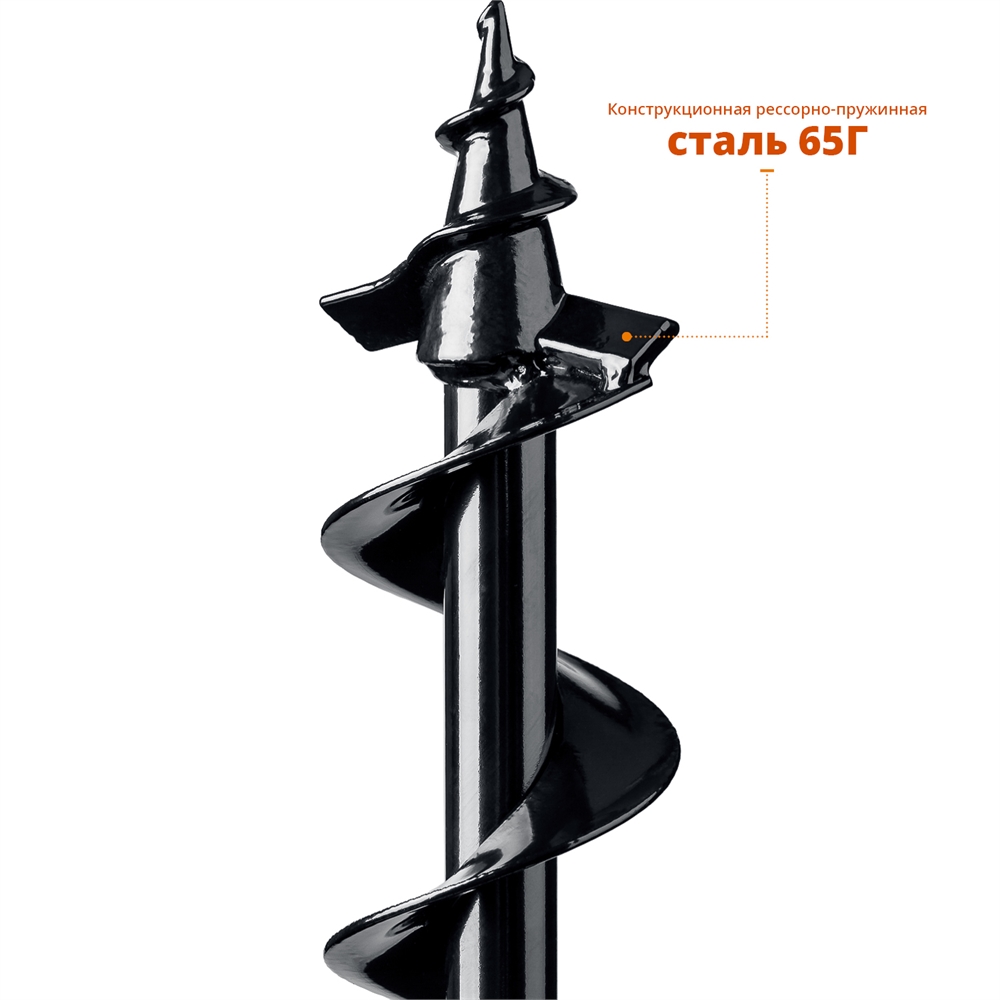 ЗУБР  d 80 мм, грунт, шнек для мотобуров (7051-8) 7051-8