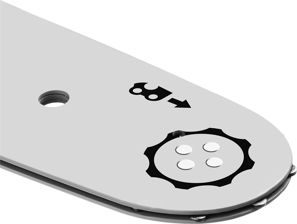 ЗУБР  тип 4, шаг 3/8″, паз 1.3 мм, 35 см, шина для электро и бензо пил (70204-35) 70204-35