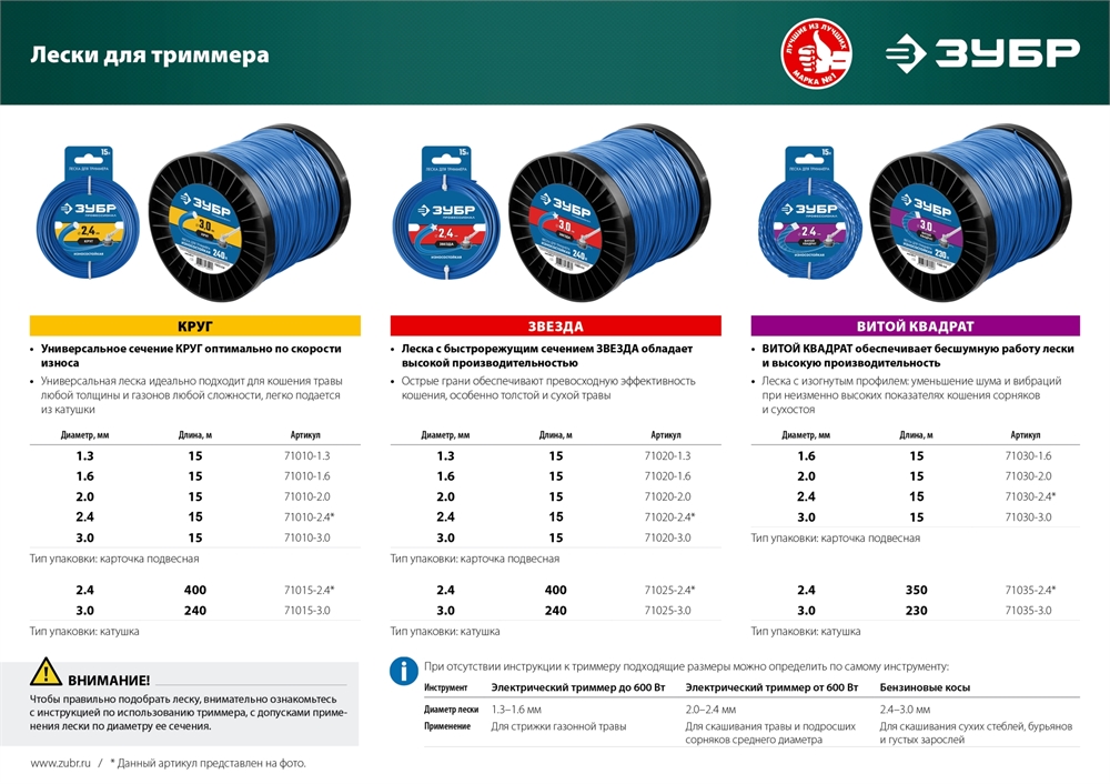 ЗУБР  1300 Вт, ш/с 38 см, сетевой триммер (КСВ-38-1300) КСВ-38-1300