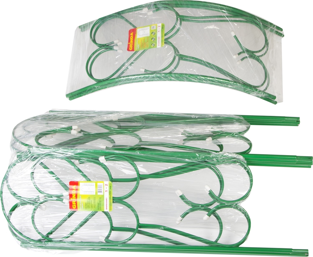 GRINDA  АМПИР, 240 х 120 х 36 см, угловая, разборная, стальная, декоративная арка (422253) 422253