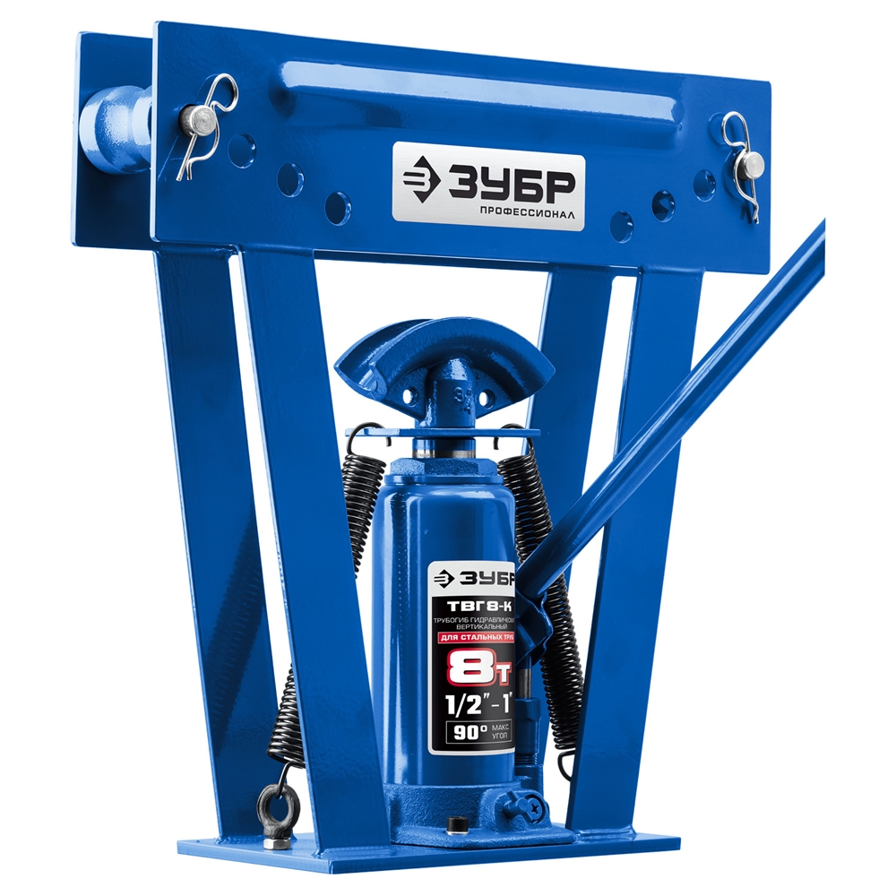 ЗУБР  ТГВ-8-K, 8 т, ручной вертикальный гидравлический трубогиб в кейсе, Профессионал (43078-08-K) 43078-08-K_z01