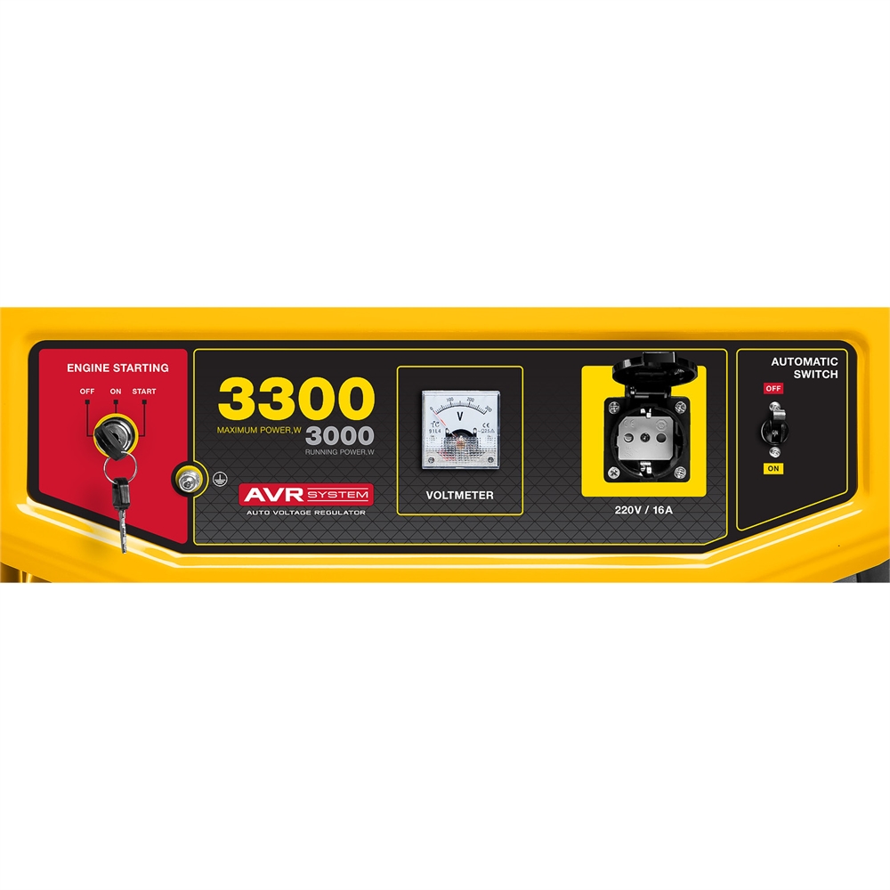 STEHER  3300 Вт, бензиновый генератор с электростартером (GS-4500E) GS-4500Е