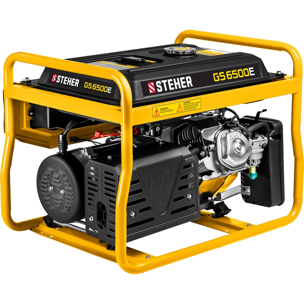 STEHER  5500 Вт, бензиновый генератор с электростартером (GS-6500E) GS-6500Е