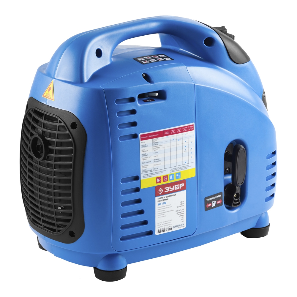 ЗУБР  1200 Вт, инверторный генератор, Профессионал (ЗИГ-1200) ЗИГ-1200