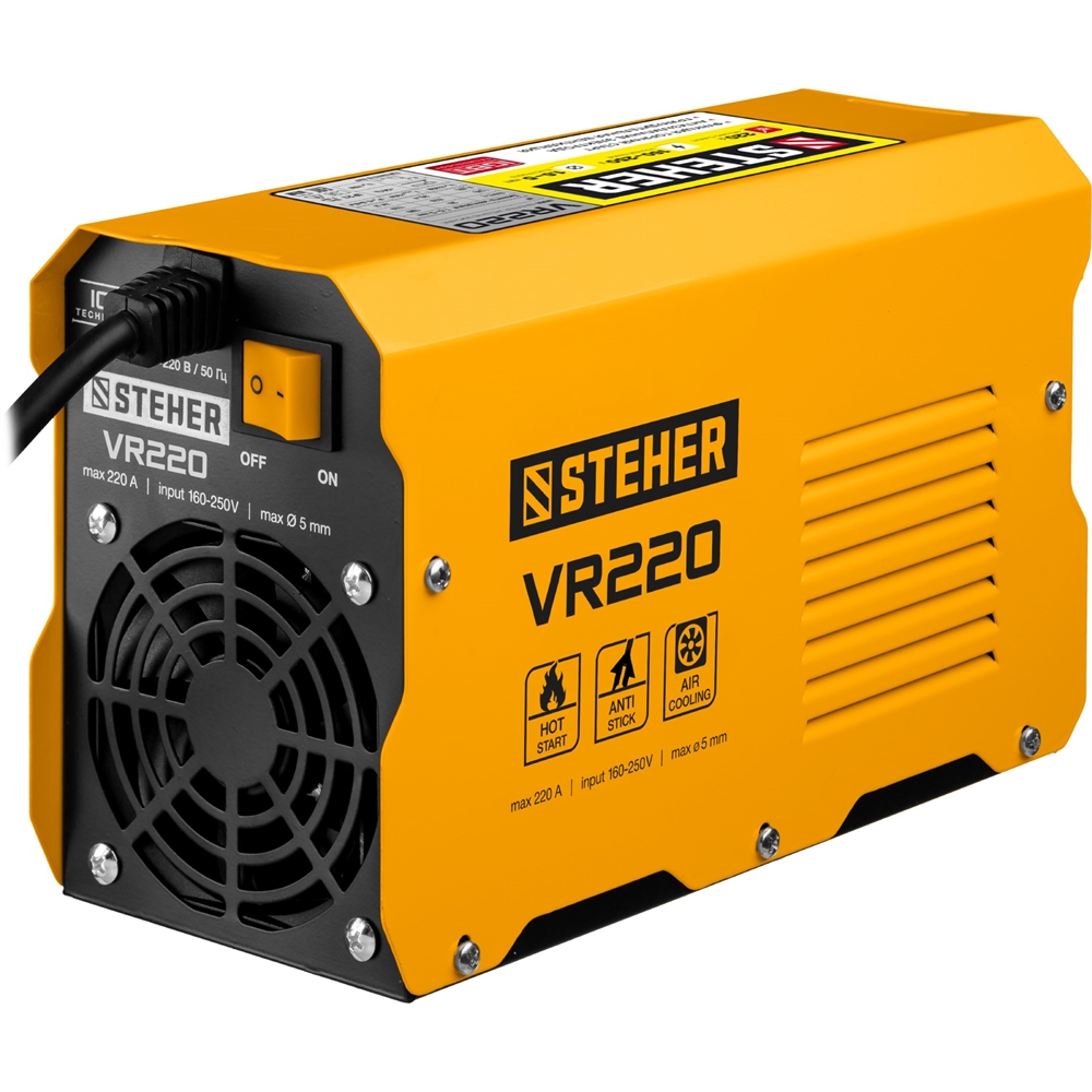 STEHER  ММА, 220 А, сварочный аппарат инверторный, макс. электрод Ø 5.0 мм (VR-220) VR-220