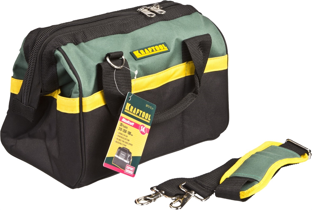 KRAFTOOL  MaxKraft, 310 х 180 х 250, сумка для инструментов с 20 карманами (38712-12) 38712-12_z01
