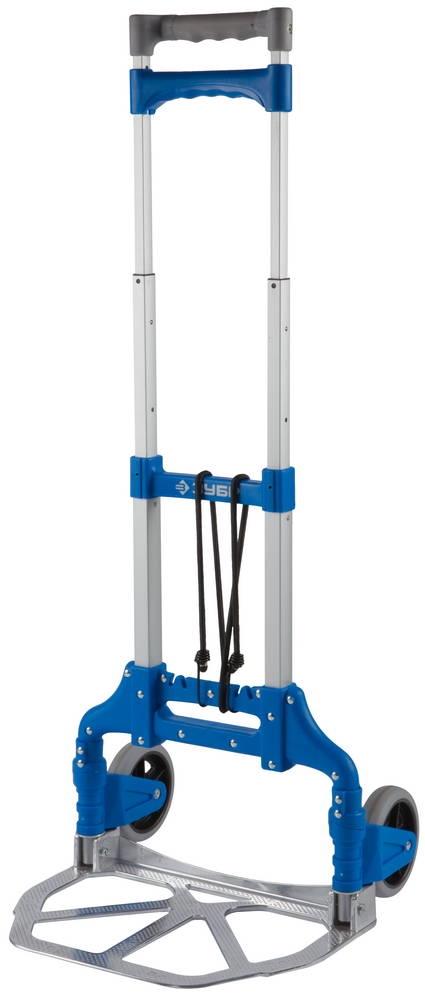 ЗУБР  ТР-60, до 60кг, каркас и платформа из алюминия, платформа 39х28 см, колеса d13 см, вес 3.2кг, складная хозяйств тележка, Профессионал (38750-60) 38750-60