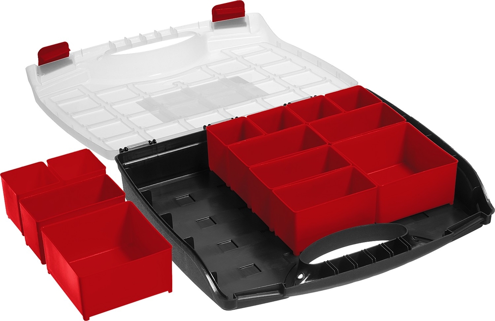 ЗУБР  ВОЛГА-13, 325 х 280 х 60 мм, пластиковый органайзер с 13 съемными лотками (38034-13) 38034-13